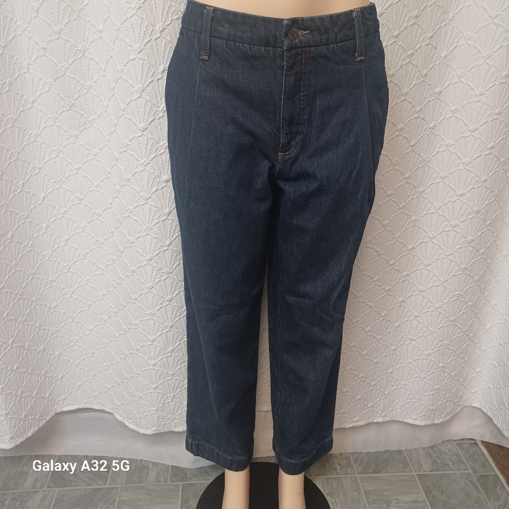 Banana Republic Women Size 30/10 Deep Indigo Relaxed Jeans